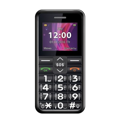 Сотовый телефон Texet TM-101, черный